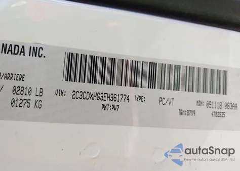 2014 Dodge Charger Sxt from USA, damaged, VIN 2C3CDXHG3EH361774